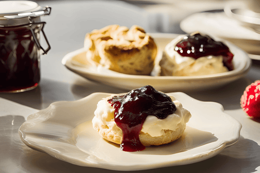Crème de coagulation anglaise traditionnelle pour scones et thé