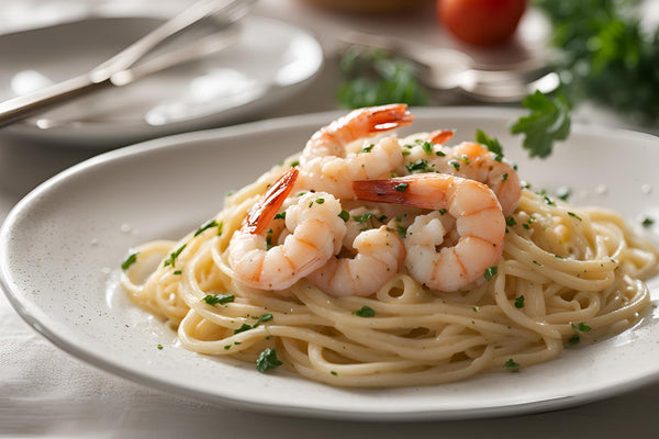 Creamy Garlic Shrimp Linguine