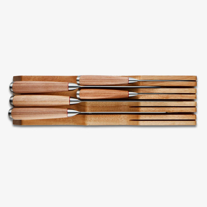 Tiroir à couteaux de cuisine | Organisateur de table en bois