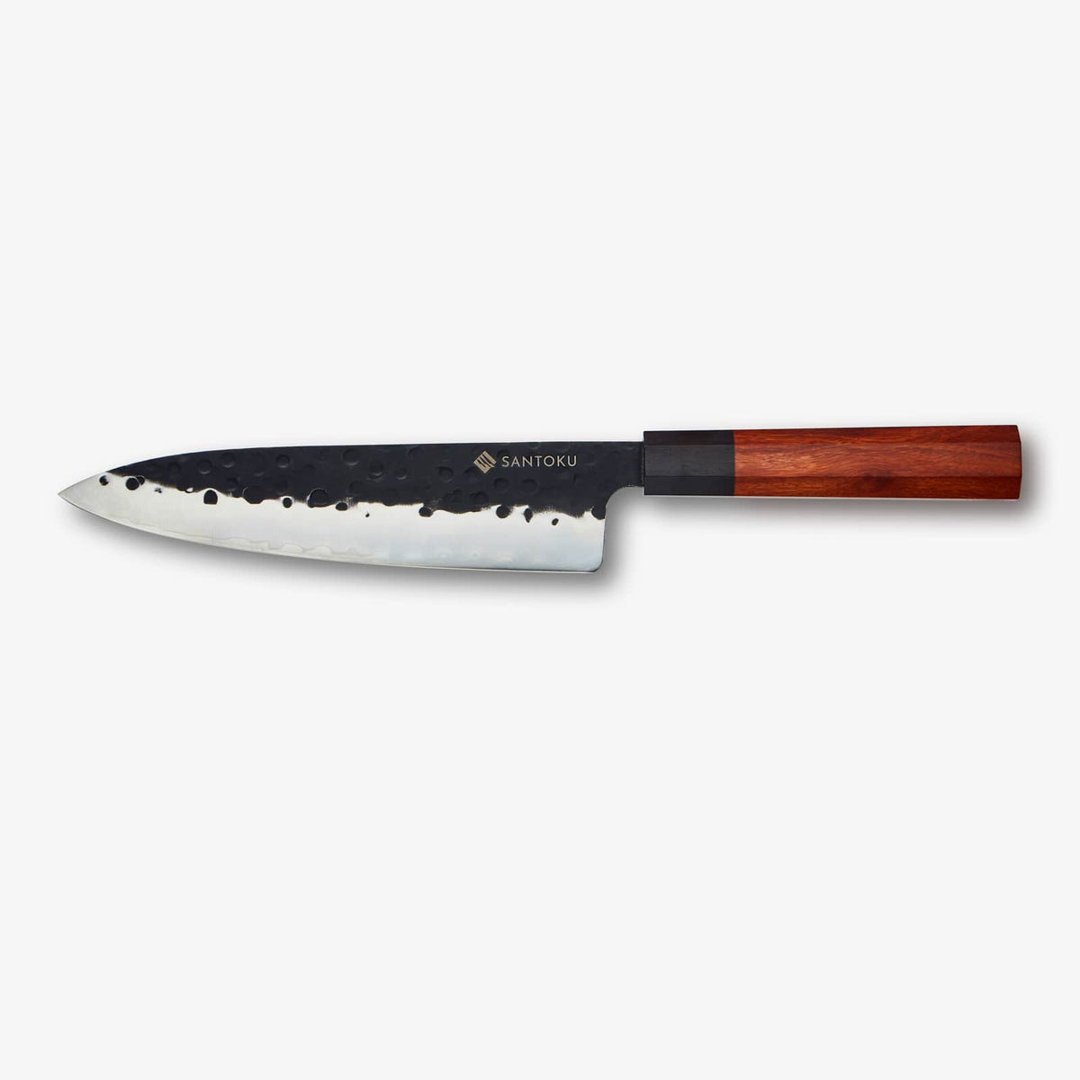 Série de couteaux Minato avec porte-couteau magnétique en bois d'acacia