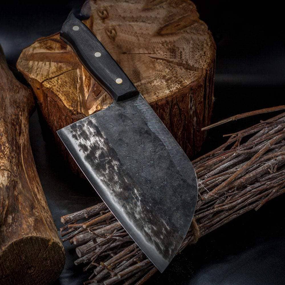 Nakiri / Chukabocho (なきり) Cleaver en acier Tang complet